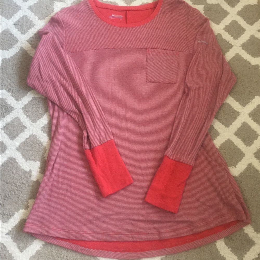 Red & Gray Columbia Long Sleeve Shirt